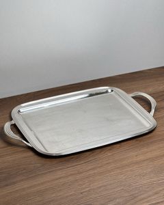 Plateau à boissons en acier inoxydable poli, design élégant avec poignée, pour une sophistication et une grandeur accrues lors des réceptions - Product Image 5