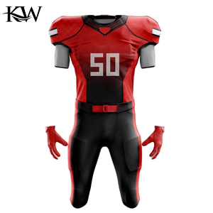 Ensemble de maillot et pantalon de football américain personnalisé, respirant, léger, séchage rapide, uniforme sportif, sublimation, logo d'équipe OEM - Product Image 3