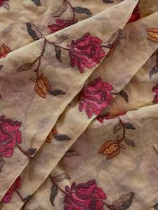 Luxury Sequin Embroidery Lace Fabric Floral Beaded Mesh Fabric African Wedding Party Dress Material - Product Image 3