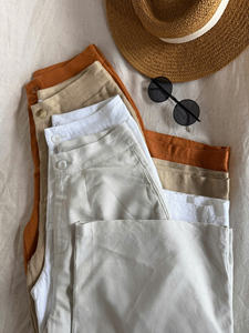 Pantalones de viscosa mezclada LINEN, resistentes a la decoloración y al encogimiento, de fabricante vietnamita, OEM ODM, buena calidad - Product Image 2