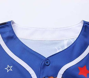 Camiseta de Béisbol Sublimada Transpirable para Hombre, Diseño Personalizado de Equipo, Uniforme Deportivo con Botones Completos para Uso en Múltiples Deportes - Product Image 3