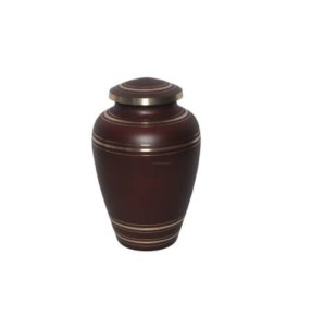 Urnes de cendres humaines de haute qualité Urnes de crémation funéraires en laiton Prix bas Fournisseur d'urnes de crémation en métal de l'Inde - Product Image 1