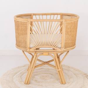 Lit bébé design mignon en rotin à prix abordable, berceau pour nourrisson, lit de bébé - Product Image 4