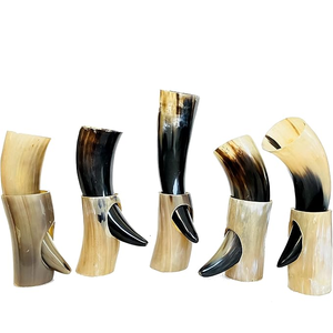 Top Selling New Eco-Friendly Carved Viking <b>Drinking</b> <b>Horn</b> with Animal Style and Logo Authentic Design - Product Image 1