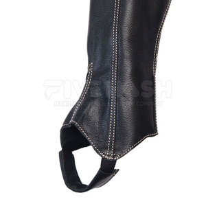 Mini Chaps de Cuero Premium para Caballos, Cubrepiernas con Correa Ajustable, para Trabajo al Aire Libre - Product Image 4