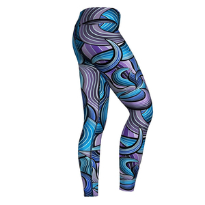 Leggings de sport sans couture en sublimation pour femmes, vente en gros, leggings de compression sur mesure pour femmes, personnalisés - Product Image 3