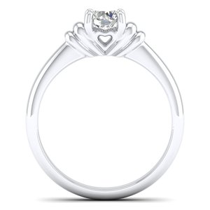 Anillos de Compromiso REYES con Diseño Moderno, Plata de Ley 925, Corte Redondo, Moissanita, Precio al por Mayor, Regalo de Cumpleaños, Joyería para Mujer - Product Image 4