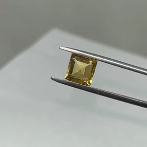 Citrino Dorado Natural de 8MM, Forma Cuadrada, Piedra Preciosa Suelta de la Mejor Calidad para la Fabricación de Joyas - Product Image 1
