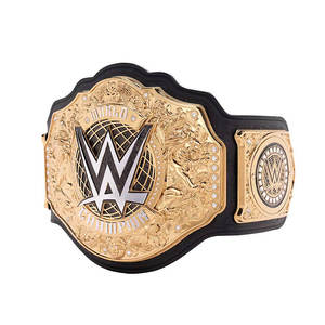 <b>WWE</b> World Championship Wrestling Title <b>Belt</b> Gold Plated And Genuine Leather - Product Image 2
