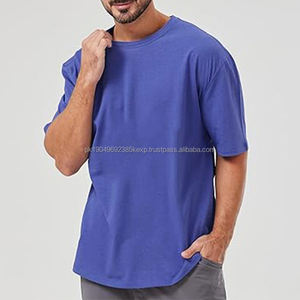 Camiseta 100% algodón para hombre, corte holgado, estampada, camiseta de alta calidad para hombre, informal, extragrande, lisa, personalizable. - Product Image 6