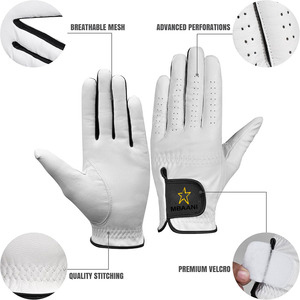 Gant de golf classique en cuir de qualité supérieure pour hommes, disponible pour la main gauche et la main droite - Product Image 3