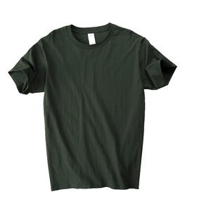 เสื้อยืดคอกลมแขนสั้นผู้ชาย สีพื้น ผ้าฝ้ายเจอร์ซีย์ถัก 100% ทรงปกติ สวมใส่สบาย - Product Image 1