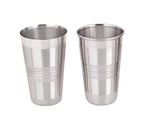 Gobelet à boisson classique en acier inoxydable avec finition miroir en verre pour cadeaux d'affaires - Product Image 2