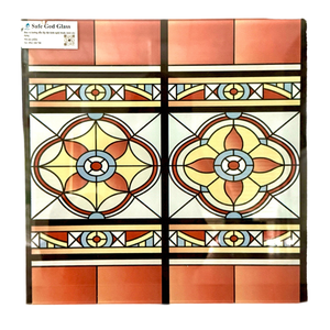 Nhà kính mái vòm Nhà thờ màu trang trí nghệ thuật nhiều lớp kính mô hình CG-02 cho công nghiệp cầu thang phòng khách kiến trúc - Product Image 1