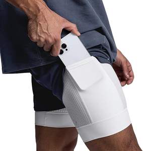 Shorts de sport de haute qualité pour hommes, shorts de fitness, shorts de sport d'été, shorts de musculation, shorts en mesh respirants, coupe slim - Product Image 6