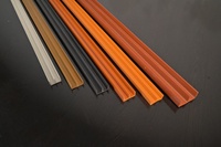 Rail de guidage en PVC en forme de E pour meubles, profilé coulissant en plastique pour systèmes de portes et panneaux de placards et armoires