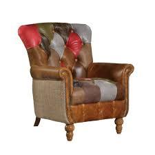 Fauteuil pivotant moderne en tissu patchwork avec dossier ailé et pieds en bois, idéal pour salon, chambre, appartement, hôtel, maison - Product Image 3