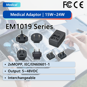 อะแดปเตอร์แปลงไฟเปลี่ยนได้ ac/dc สำหรับใช้ทางการแพทย์ EM1019GVRS ทางการแพทย์ปลั๊กอิน3A สูงสุด5 ~ 8V 18W สำหรับการใช้งานทางการแพทย์ - Product Image 1