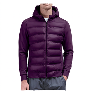 Veste d'hiver matelassée hybride pour homme, best-seller, légère, isolante, vêtement d'extérieur chaud, coupe-vent, veste décontractée - Product Image 1