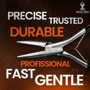 Pince de retrait d'extensions capillaires en acier inoxydable de qualité supérieure, professionnelle, avec poignée antidérapante, kit d'outils de salon pour micro-anneaux - Product Image 5