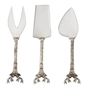 Couteau à beurre miniature en acier inoxydable 304, finition brillante, couteaux à fromage, lavable au lave-vaisselle, outils à fromage durables, spatule - Product Image 4