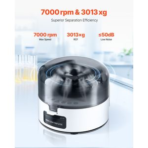 Mini Centrifuga Elettrica da Laboratorio 3013XG con 2 Rotori, Capacità Tubi 0.2/1.5/2ml, 2 RCF - Product Image 3