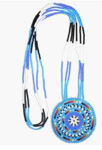 Conjunto de collar y aretes con cuentas festivas, perfecto para celebraciones, fiestas y reuniones culturales. - Product Image 5