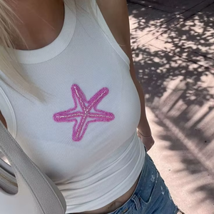 Top de Tirantes con Cuentas Hechas a Mano, Elegante Bordado de Cuentas, Top de Moda con Cuentas, Hermoso Diseño Artístico con Cuentas - Product Image 1