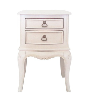 Mesita de noche de madera Vintage francesa TL06 mesita de noche de caoba blanca para muebles de dormitorio y sala de estar - Product Image 4