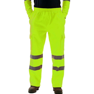 Safety Construction Work Pants Reflective <b>Cargo</b> Workwear <b>Trousers</b> with Multi Pockets for Industrial <b>Workers</b> - Product Image 4