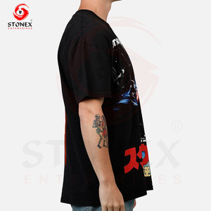 เสื้อยืดเปล่าคุณภาพสูง พิมพ์โลโก้ตามสั่ง เนื้อผ้าหนา 100% คอตตอน ผ้าฝ้ายหนาพิเศษ ไซส์ใหญ่ โอเวอร์ไซส์ สำหรับผู้ชาย - Product Image 3