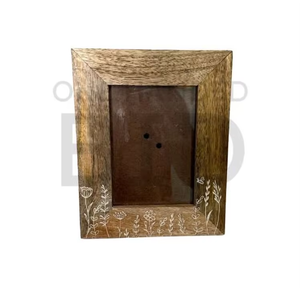 Stylish One Handed Bid Mango Wood <b>Frame</b> for Family Photos Suits Wall <b>Mounting</b> Table Display Rustic Room Designs Full Color - Product Image 1