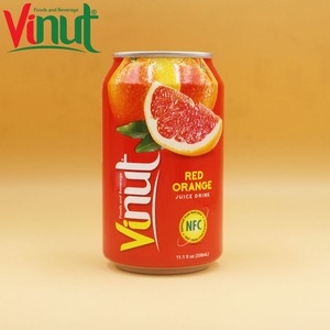 Jus de fruits rouge-orange en canette aluminium 330ml VINUT, fournisseur ODM OEM certifié ISO HALAL HACCP pour importateurs en gros - Product Image 4