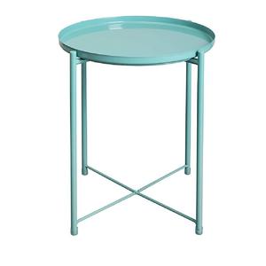 Mesa Auxiliar Moderna y Elegante de Metal con Bandeja Elevable para Té y Café, Ideal para Sala de Estar, Oficina, Exteriores y Sofá - Product Image 1