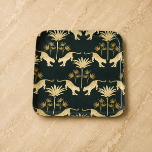 Bandeja Rectangular Decorativa con Estampado Floral Artesanal, Plato Decorativo Duradero de Primera Calidad, Elegante Vajilla Multiusos para Exhibición - Product Image 4