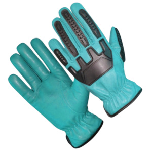 Top Grade Heavy-Duty Goat Grain Leather Mechanic Safety Gloves <b>Comfortable</b> Abrasion Heat Fire Resistant Anti-static - Product Image 4