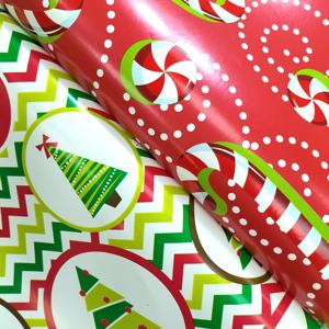 Fabricant personnalisé élégant rouleau jumbo papier d'emballage cadeau de Noël de luxe écologique - Product Image 5