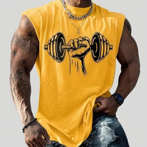 <b>Mens</b> Muscle tank Top Quickly Dry Custom logo Running Training Casual Sporty Gym Fitness Sleeveless tank Top Loose Fit Quick Dry - Product Image 6
