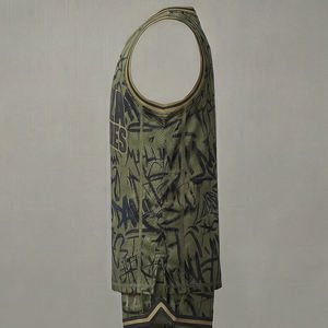 ชุดบาสเก็ตบอลตาข่ายลายกราฟฟิตีพรีเมียม MALUZA ชุดทีมสั่งทำพิเศษ สไตล์อเมริกาและยุโรป แฟชั่นทันสมัย - Product Image 4