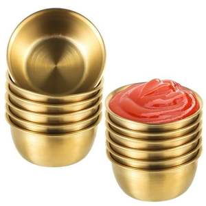 Tazón Grande Ondulado Dorado de Aluminio para Servir, Tazón Decorativo Moderno de Metal para el Hogar, Cocina, Comedor, Fiestas y Eventos - Product Image 3