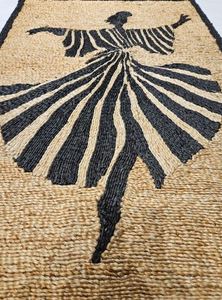 Tapis occidental de qualité supérieure pour la danse soufi, motifs géométriques, artisanal, décoration intérieure pour salon, prix de gros par l'exportateur - Product Image 4