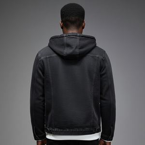 Chaqueta de Mezclilla para Hombre, Estilo Vintage, Manga Larga, Casual, Oversize, Ecológica, Resistente al Viento, Personalizable (OEM) - Product Image 3