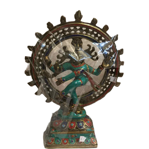 Statue en métal sculptée de Shiva Satyaswor, objet religieux hindou, pour la décoration de la maison - Product Image 3