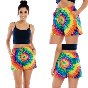 Shorts de détente pour femmes de haute qualité, 100% coton, tissu ultra doux, respirant, léger, taille élastique, coupe-vent, décontracté - Product Image 1