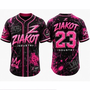 Camiseta de Béisbol Personalizada, ZIAKOT INDUSTRY Pakistán, Uniforme de Béisbol, Camiseta Sublimada, Ropa Deportiva al por Mayor, Fabricante OEM - Product Image 5