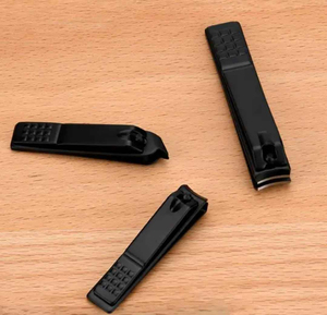 Professional Stainless Steel Nail Clipper Set 3pcs Matte Black Slant Edge Fingernail Toenail Cutter Heavy Duty Pedicure Tool <b>Kit</b> - Product Image 5