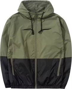 Windbreak Latest Design High Quality Canvas <b>Vintage</b> <b>Windbreaker</b> Jacket Custom Logo Custom Colors <b>Windbreaker</b> Jacket - Product Image 1