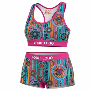 Sujetador Deportivo Ligero con Logotipo Personalizado, Talla Grande, Absorbente de Humedad, con Diseño Estampado, Soporte Medio para Ejercicio y Yoga para Mujer - Product Image 1