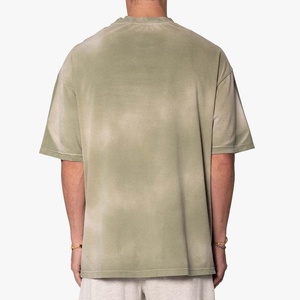 T-shirt Homme Respirant en Coton Tricoté 100% Écologique, Col Rond, Broderie et Impression de Logo, 180 Grammes, Surdimensionné, Vente en Gros OEM - Product Image 6