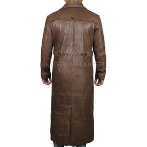 Abrigo de Cuero Largo para Hombre, Temporada de Invierno 2026, Corte Ajustado a la Moda, Precio al por Mayor - Product Image 2